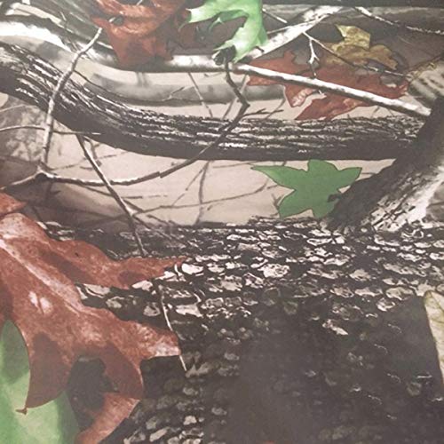 Queenbox 50X152Cm Camo Vinyl Wraps, Woodland Nature Camouflage Self-Adhesive Car Sticker Decal Film Air Release Roll, Plant 01 #TOP2