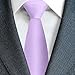 CHEIVEMENG Lavender Ties For Men 2 Pieces Solid Pure Color Formal Neckties 3.15