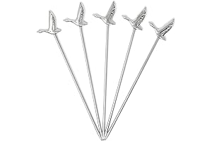 5PCS Reusable Stainless Steel Cocktail Picks Grey Goose