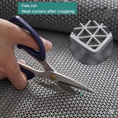 Image of Fresh From Loom Slip-Proof Bathroom Mat | Anti Skid | 100% Non-Toxic Rubber | Suitable for Shower, Swimming Pool, Toilet, Balcony, Kitchen | Indoor & Outdoor (Color Grey, Size - 4x16-feet)