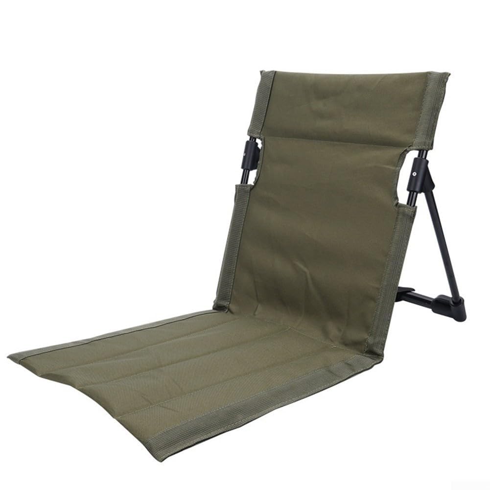 Chaise pliante triangulaire en Oxford 600D vert armée pour le camping