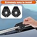 2 Pcs Car Wiper Arm Hole Protector Cover, Silicone Front Wiper Protective Guards Universal Windshield Wipers Hole Dustproof Pad for Most Cars SUVs and Trucks