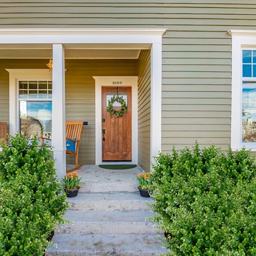 Sggvecsy-Artificial-Flowers-for-Outdoors-24-Bundles-UV-Resistant-Boxwood-Shrubs-Artificial-Eucalyptus-Fake-Plants-Faux-Plastic-Greenery-for-Farmhouse-Garden-Indoor-Outdoor-Home-Wedding-Decoration Sggvecsy Artificial Flowers for Outdoors 24 Bundles UV Resistant Boxwood Shrubs Artificial Eucalyptus Fake Plants Faux Plastic Greenery for Farmhouse Garden Indoor Outdoor Home Wedding Decoration