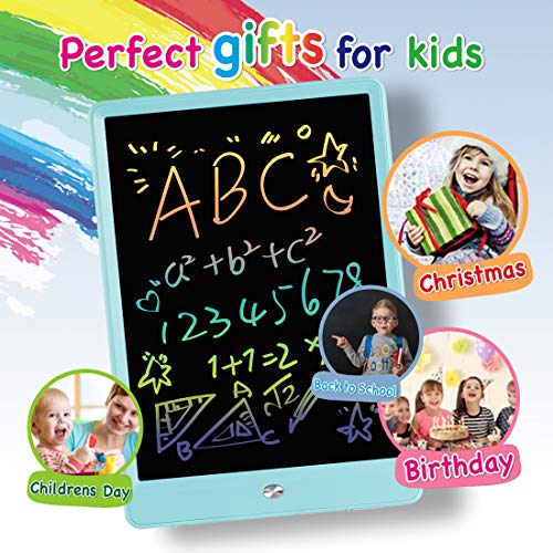 ORSEN LCD Writing Tablet 2 Pack, 10 Inch Colorful Doodle Board Drawing Tablet, Educational Drawing Board Writing Pad, Boys Girls Toys Gifts for 2-6 Year Old Girls Boys(Pink Blue 2 Pack)