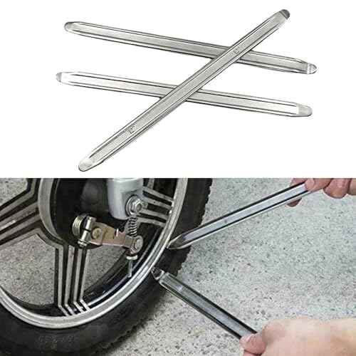 JDCMEI 3 Stück Montierhebel Reifen, 30 cm Reifenmontierhebel, Reifenmontage Werkzeug aus Manganstahl, Fahrrad Reifenheber, Montierstange Reparaturwerkzeuge für Motorrad Fahrrad Auto Reifen Wechseln