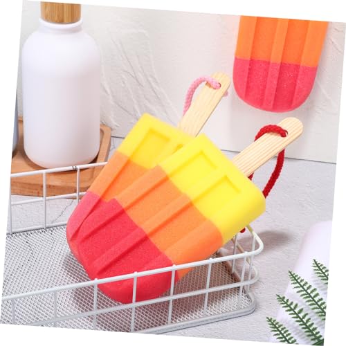 Esponjas para baño de helado para limpiar la espalda y ducha exfoliante 2