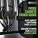 Urban August Child-Proof Refrigerator Lock for Kids & Adults - Lock for French Door Fridge and Cabinet (Regular, Black - 2 Pack)
