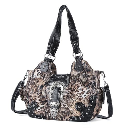 Image of Angel Kiss Hobo Bags for Women Vegan Leather Purses and Handbags Ladies Chic Shoulder Bags Crossbody Purses with Metal Studs