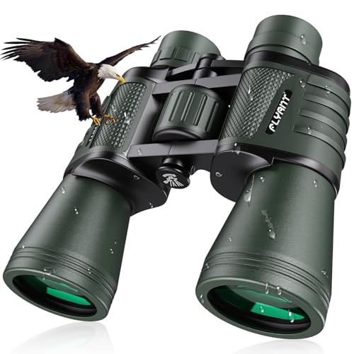 20x50 High Powered Binoculars for Adults, Waterproof Binoculars with Low Light Vision for Bird Watching Hunting Camping Travel Cruise Hiking Sports Stargazing, Gifts for Men Dad