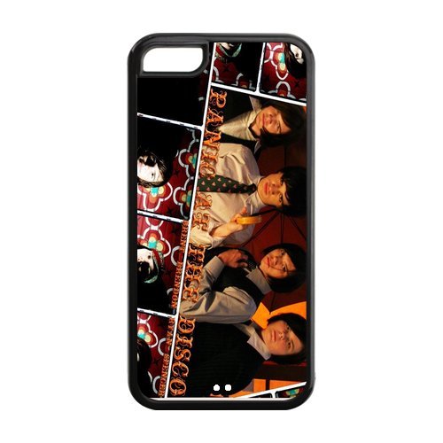Panic At The Disco TPU durable Coque de protection pour Apple iPhone 5 C (Noir, Blanc)
