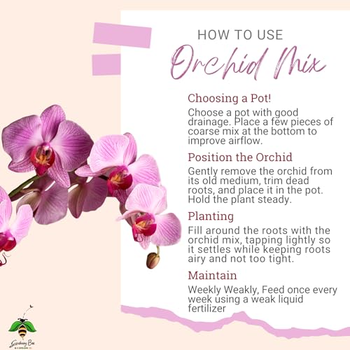 Image of Orchid Soil Mix (0.5KG), Chunkiest Potting, Ready to use Mixture, COMBO with Moss Grass, 100% Natural and Organic, Tall Shiny Orchids, Essential & Powerful (500 Grams + 25 Gm Moss Grass)