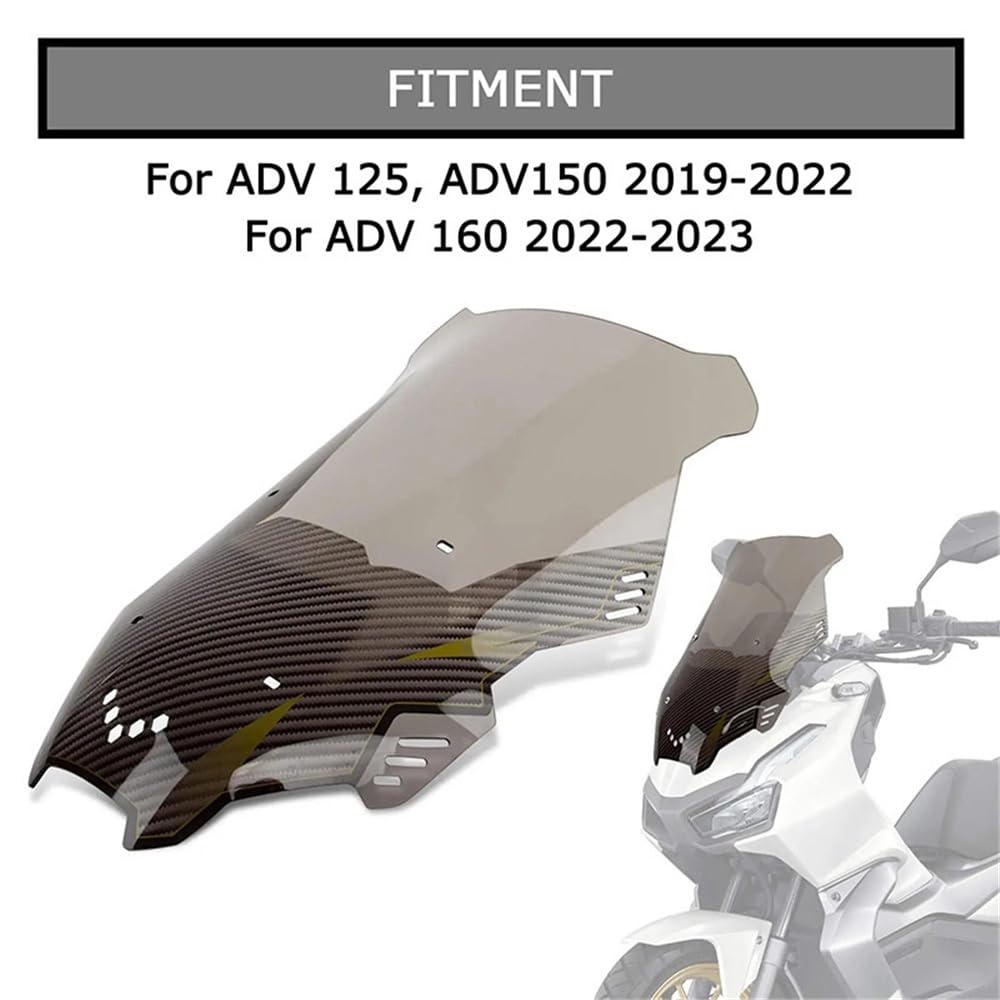 ADV160 純正オプションロングスクリーン 旭精器 ロングスクリーン (ADV160)(クリアー): 純正アクセサリー