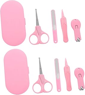 GLEAVI Bebê 2 Conjuntos De Cortadores De Unhas Para Bebês Conjuntos De Kit De Manicure E Pedicure Aparadores De Unhas Infantis Tesouras De Unhas Para Bebês Pinças De Unhas Para Bebês