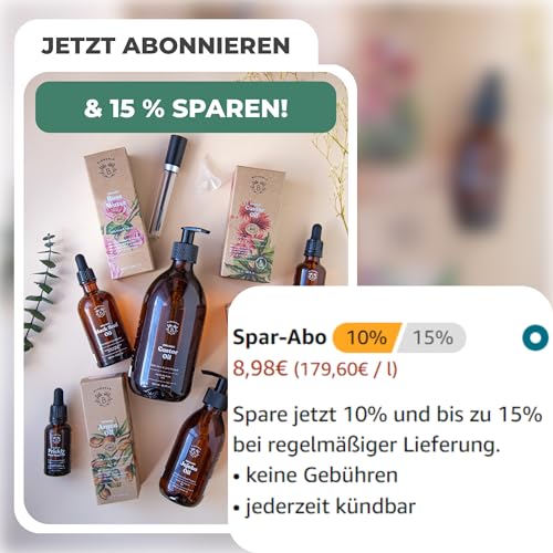 BIONOBLE Rizinusöl Kaltgepresst Bio - 100% Natürlich, Ohne Hexan - Wachstumsfördernd, Repariert - Rizinusöl Bio Haare, Wimpern, Augenbrauen, Haut - Castor Oil - Glasflasche, Pipette, Pumpe - 50ml