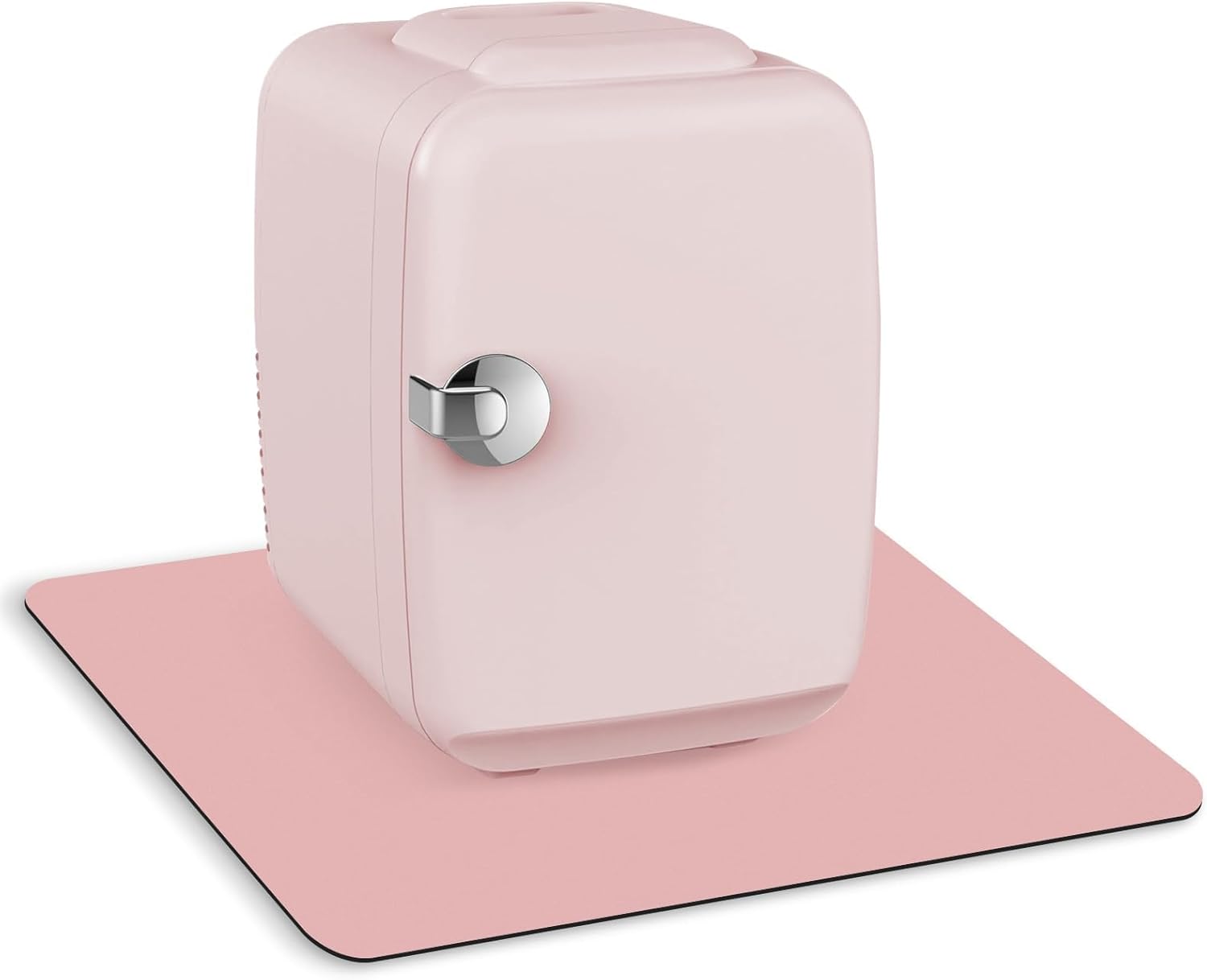 SUNICO Portable Mini Fridge Mat, 14×10 in Retro Compact Refrigerator Mat, Diatomite Quick Drying Mat, Non-slip Skincare Fridge Pad for Bedroom, Office, Countertop, Easy to Clean, Pink