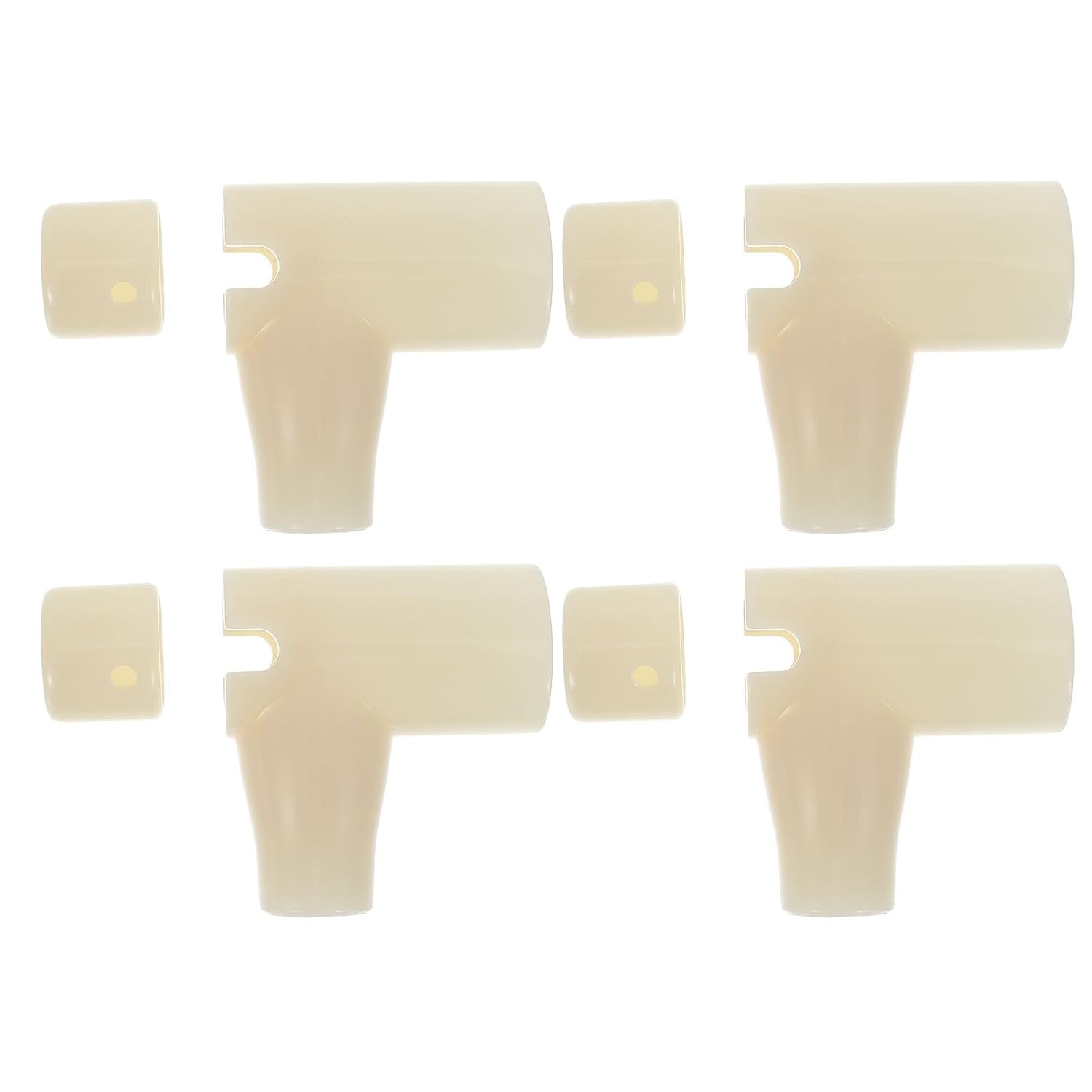 4 Sets Cradle Wheel Locking Connector Swivel Fitting Replacement Hardware for Baby Swing Chair, Plastic Repair Accessory for Home Nursery Rocker