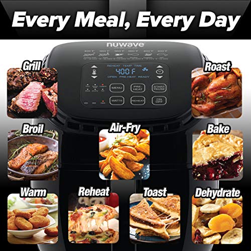NUWAVE Brio 3-Quart Digital Air Fryer One-Touch Digital Controls, 6 Easy Presets, Precise - image 4