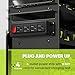 POKIPO Large Power Tool Organizer Wall Mount with Charging Station,4 Layer Heavy Duty Metal Tool Storage Rack Loads 600lbs with 8 Cordless Drill Holder,Battery Utility Rack Loads with 4 Power Strip