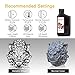 RepRapper Silver MetalShift 3D Printer Resin 405nm Fast UV-Curing Standard Photopolymer 3D Printing Resin with Metallic Shine for LCD Printer, Argent Aura 1000g