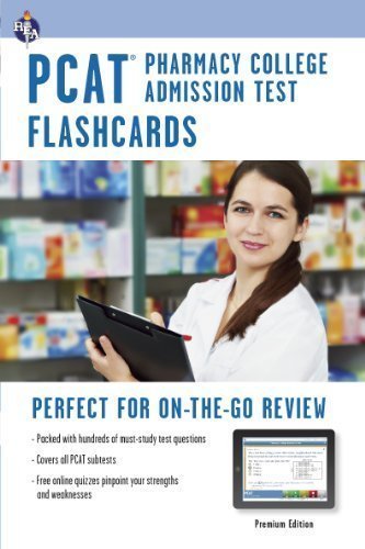 PCAT (Pharmacy College Admissions Test) Flashcards, Premium Edition (PCAT Test Preparation) by Editors of REA Published by Research & Education Association 3rd (third) , Revised edition (2013) Paperback