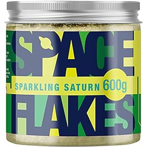 Lemongras douche peeling vegan body scrub peeling met fijn zeezout, biologische jojoba-olie + vitamine C & E SPACE FLAKES® Sparkling Saturn