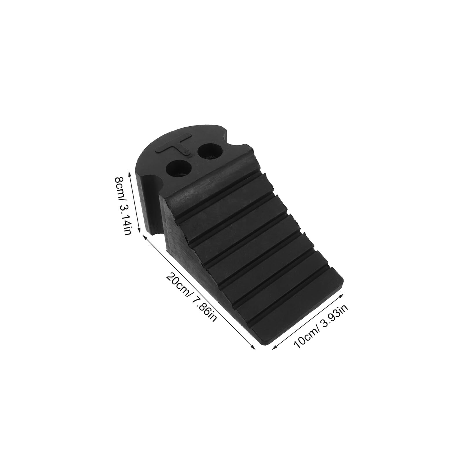 GANAZONO Cunei di Gomma per Ruote Auto con Viti Antiscivolo Blocchi per Parcheggio Garage Portatili e Resistenti Stabilizzatori per Camper e Veicoli con Alta Trazione e Visibilità