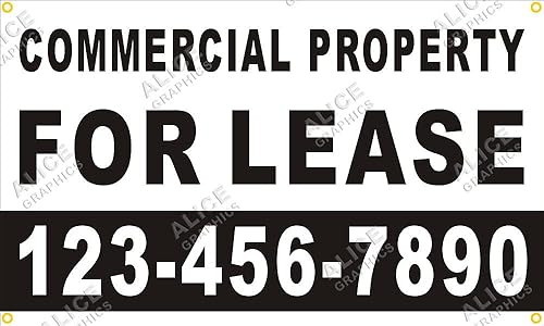 Cartel de pancarta de 28 x 46 pulgadas impreso personalizado con tu número de teléfono (diseño #1), cambio de texto existente disponible (opcional)