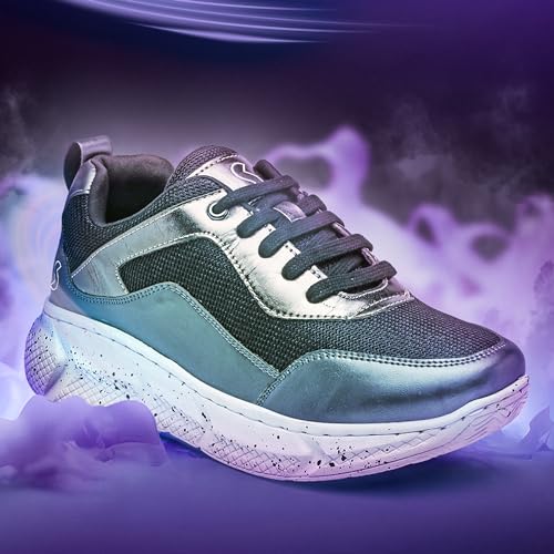 Image of SOLETHREADS Glam Casual Sneaker Lightweight Cushioned Lace-up Shoes for Women