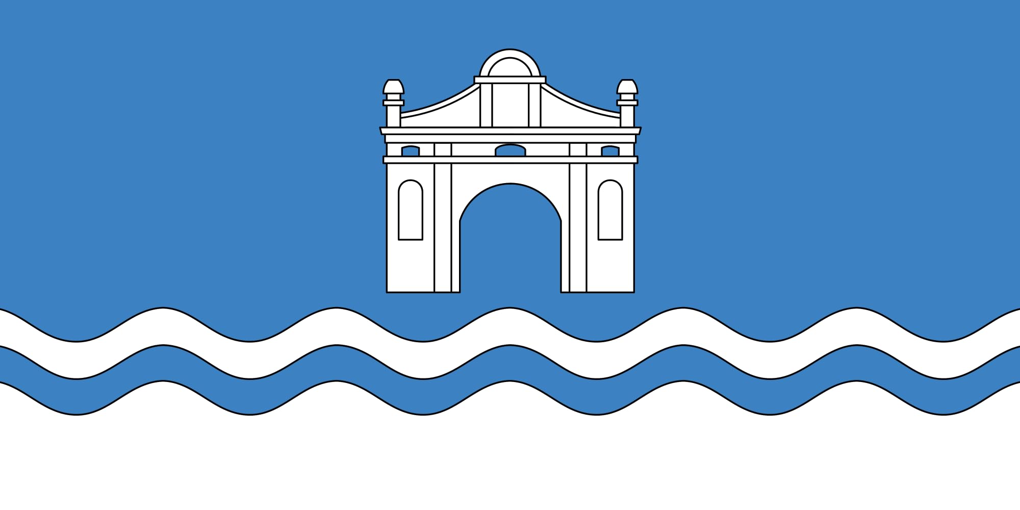 Drapeau Biaroza-Kartuskaja Сьц grand format extérieur en polyester