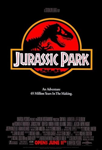 Jurassic Park Movie Poster Print (27 x 40)