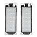 Lampe de licence, 2 pièces lampe de plaque d'immatriculation LED de voiture adaptée pour Renault/Twingo/Clio/Megane/Lagane （18pcs perles lumineuses LED）