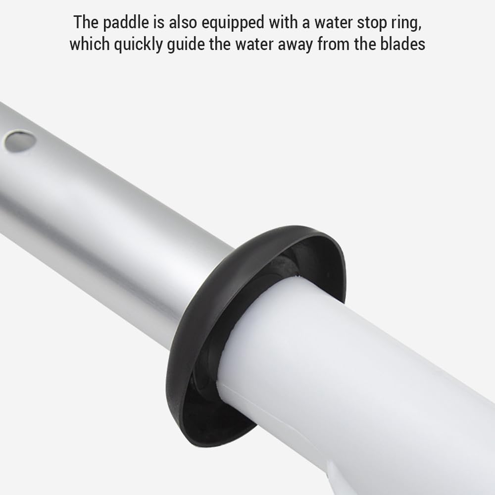 Pagaie de kayak réglable 4 pièces Pagaie de kayak réglable amovible en alliage d'aluminium Pagaie à double tête