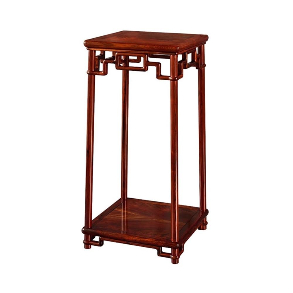 ZENY896V Home Chinese Openwork Carving Bonsai Stand, Display Base Red Acid Branch Wood for Indoor Living Room Decor