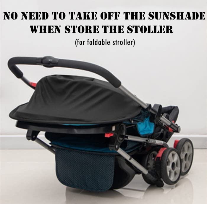 Miniatura 5 de Parasol universal para cochecito de bebé, protección UV, resistente a la lluvia, para cochecito, cochecito, cochecito, sombrilla, parasol opaco,