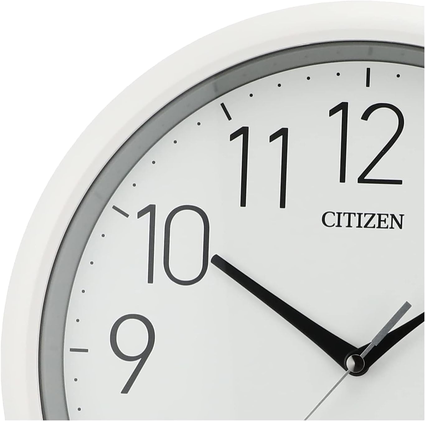 Rhythm Citizen 8MG799-003 Wall Clock, Waterproof, Dustproof, Indoor Use, Silent, Continuous Second Hand, White, Φ12.6 x 2.3 inches (32 x 5.8 cm), Citizen