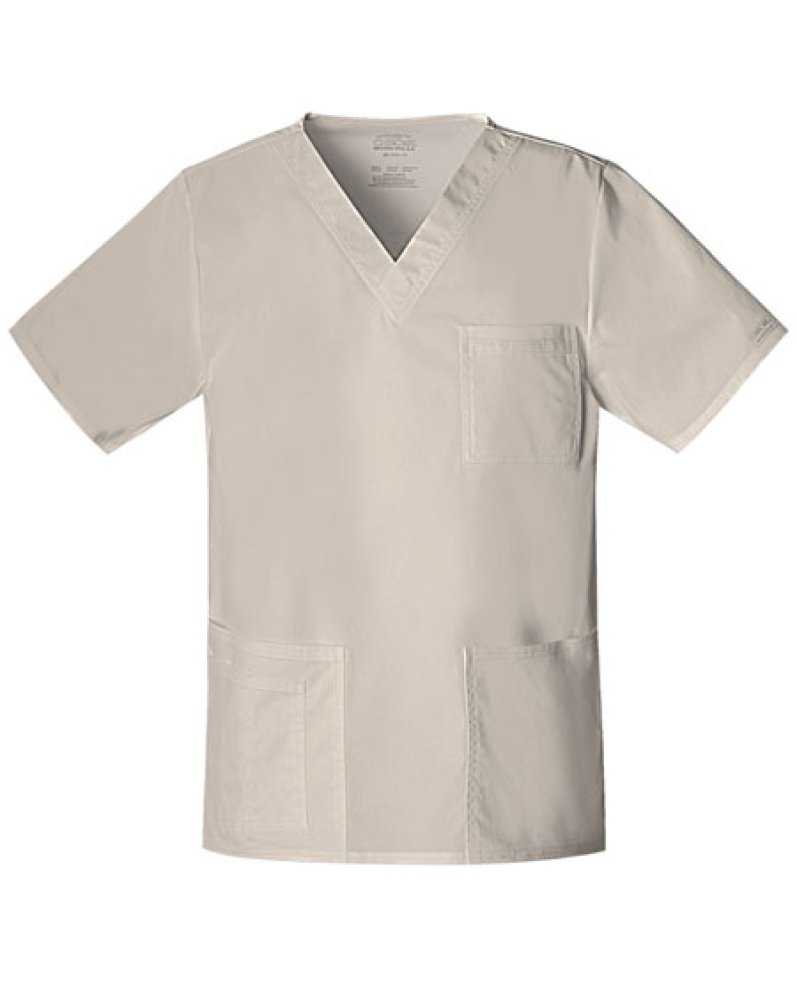 Cherokee WW Core Stretch Scrubs for Women and Men V-Neck Scrub Top