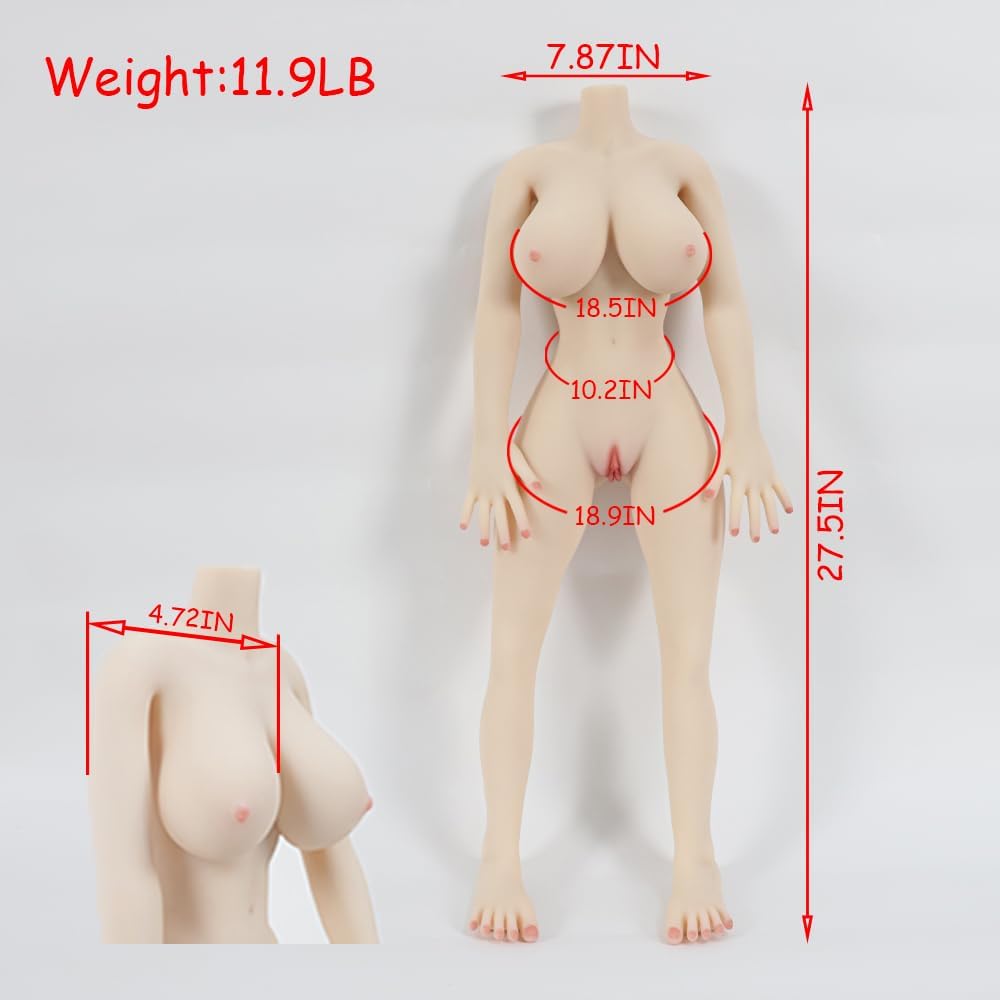 11.9LB Full Size Realistic Small Sex Doll,Lifelike TPE Adult Sex Love Doll with Pocket Pussy Vaginal Anal,Full Body Real Solid Doll for Sex,Sex Toy for Men with Boobs Breast Butt Ass,Male Masturbator