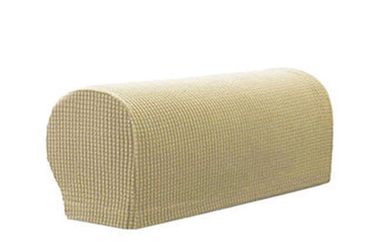 Housse d'accoudoir souple beige : fini les accoudoirs de canapé usés, tachés et abîmés