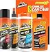 Armor All 13703C Complete Car Care Kit (4 Items) - 2pc Interior Bundle with Glass Cleaner & Protectant, Ultra Wax & Wash Soap and Tire Shine Wheel Cleaner Foam