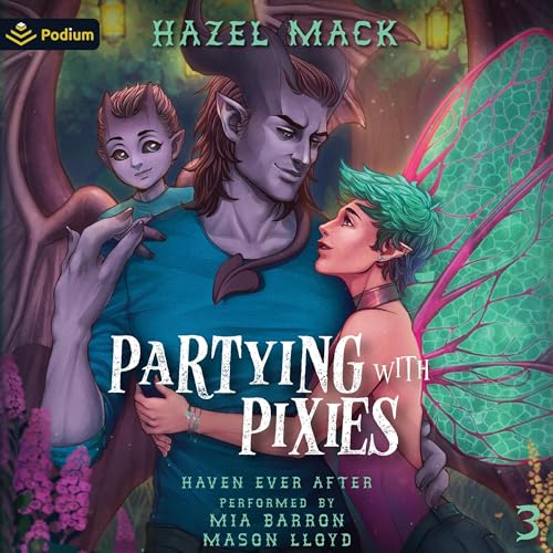 Partying with Pixies Audiolivro Por Hazel Mack capa