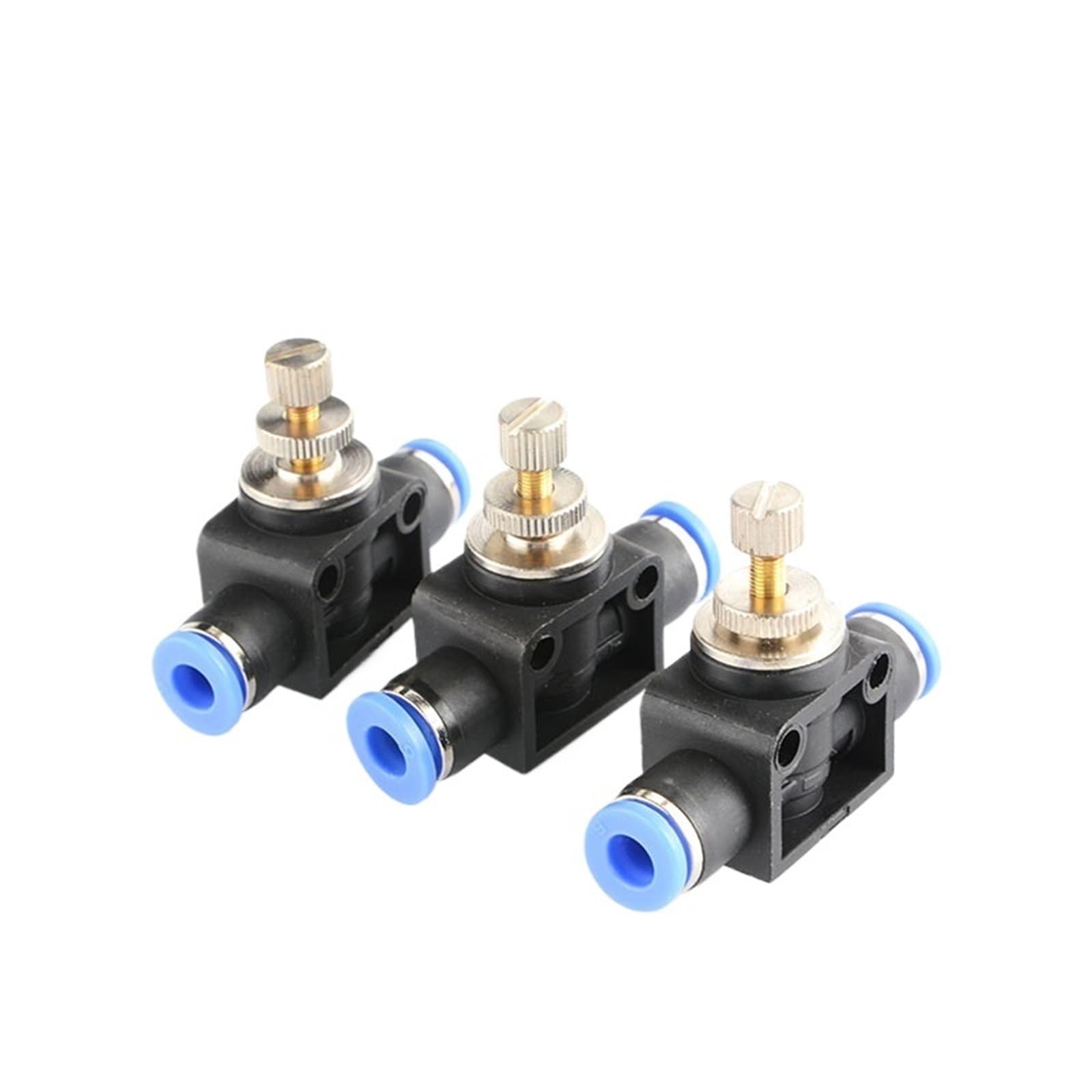 1 pieza de conector PA/SA, componentes manuales, unión de plástico, regulador recto, válvula de mariposa, tubería de empuje rápido, accesorios neumáticos(PA06 6mm)