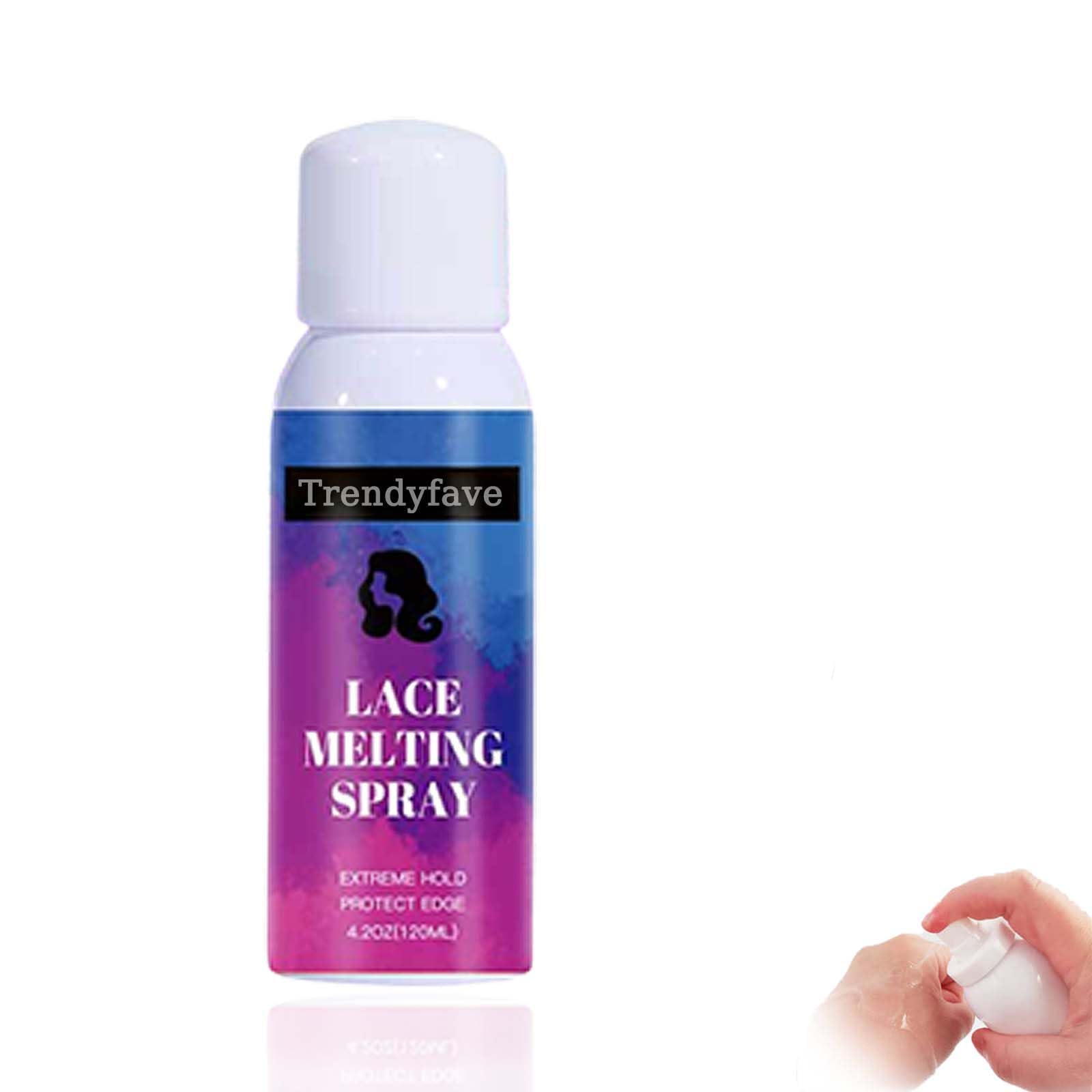 NALACALWomen Lace Tint Spray for Wigs Glue, Natural Finishing Edge Control Lace Color, Strong Hold Invisible Hair Bonding Glue, Edge Control for Women Toupees& Hairpieces - 120ML