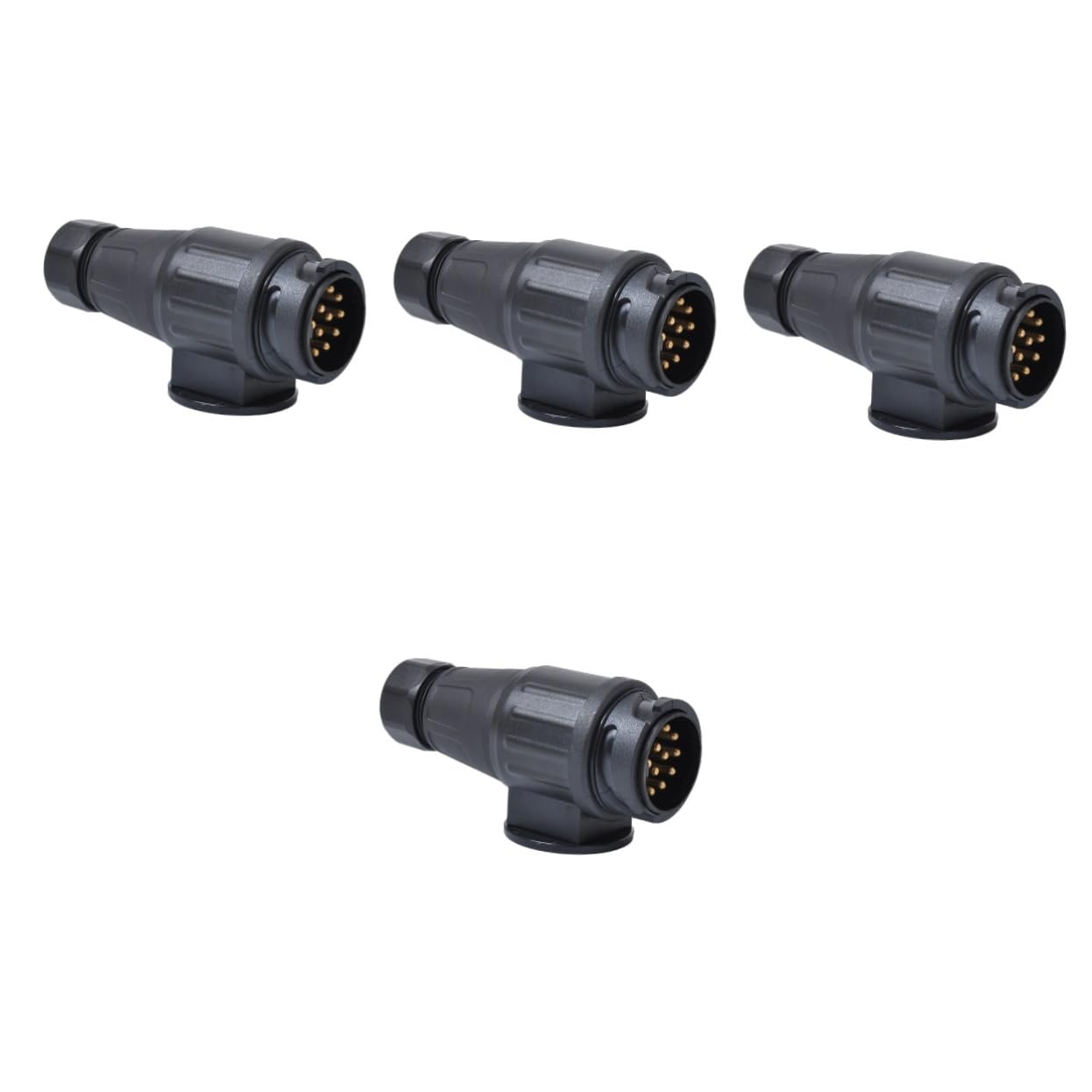 4piezas Adaptador De Conector De Remolque Pines De Plástico para Camiones y Vehículos Conexión Segura y para Remolques y Caravanas