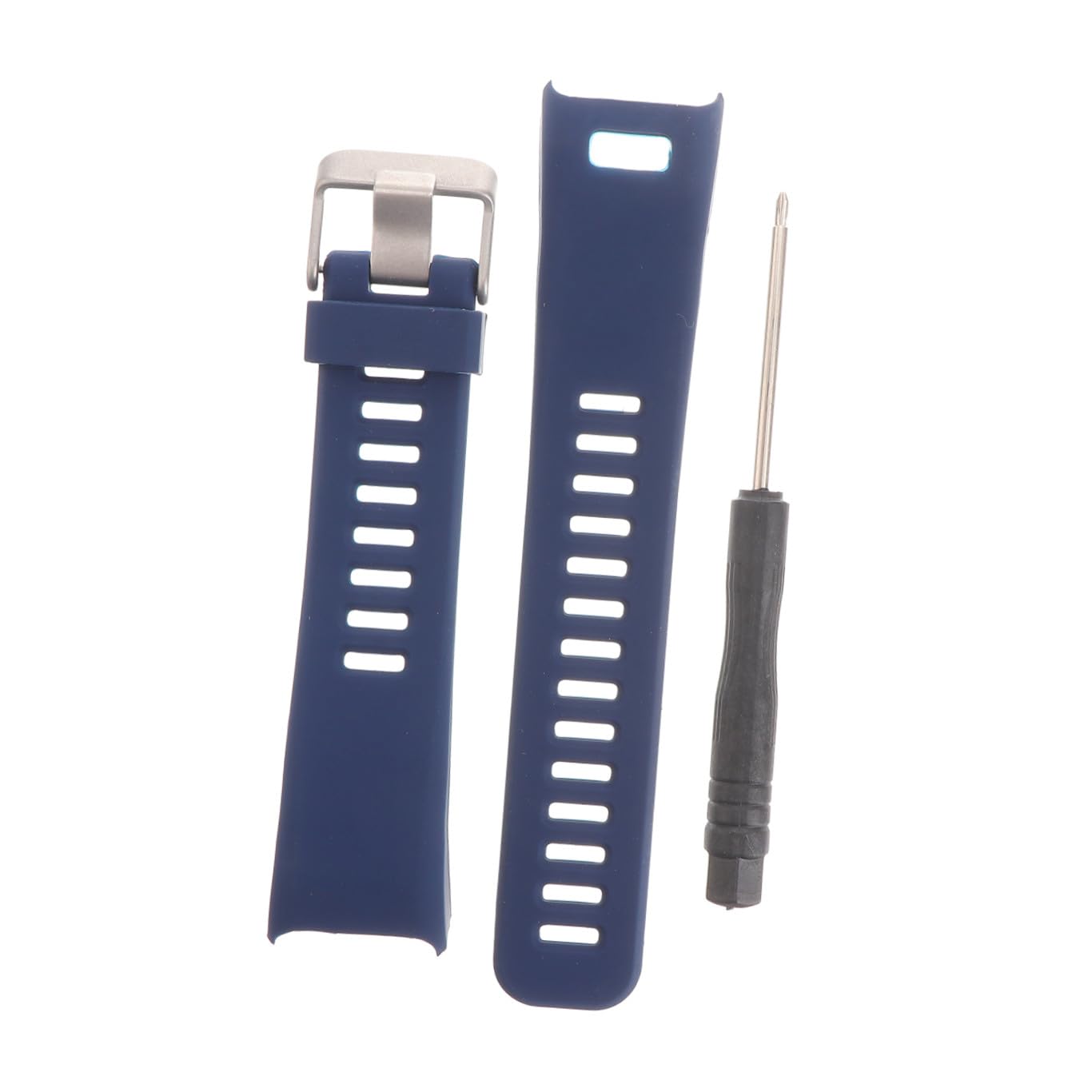 FRCOLOR Silikon Uhrenarmband Ersatzarmband mit Schnellverschluss für Fitness Tracker Flexibles Hautverträgliches Sport Smartwatch Armband in Mitternachtsblau