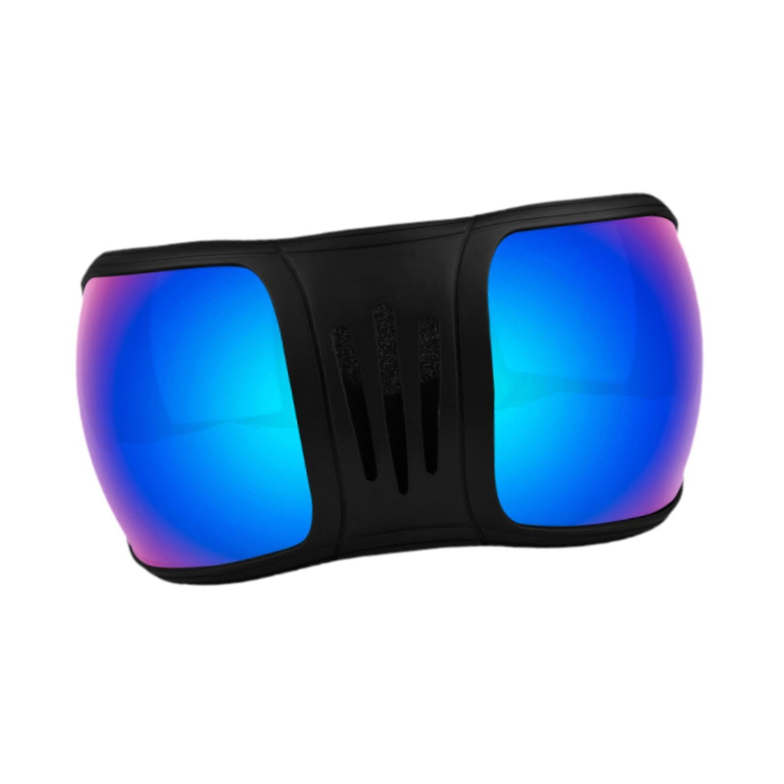 Milageto Horse Eye Protection Horse Protective Eyewear UV Protection Multipurpose Horse Eye Cover Horse Race Goggles for Trail, black and blue