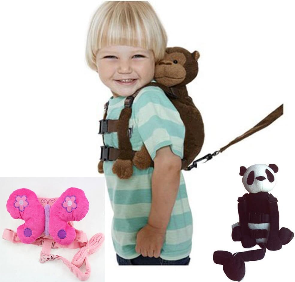 Zaino Anti-Smarrimento Per Bambini Con Guinzaglio - Motivo Scimmia, Morbido E Sicuro, Per Età 1-3 Anni - Foto 2