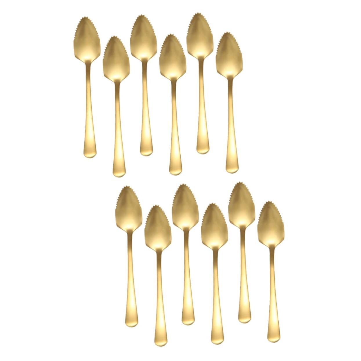MAGICLULU 12pezzi Cucchiai Acciaio Inossidabile Per Dessert e Frutta Di Cucchiai Per Facili Da Pulire e Resistente Alla Per Casa e Ristorazione