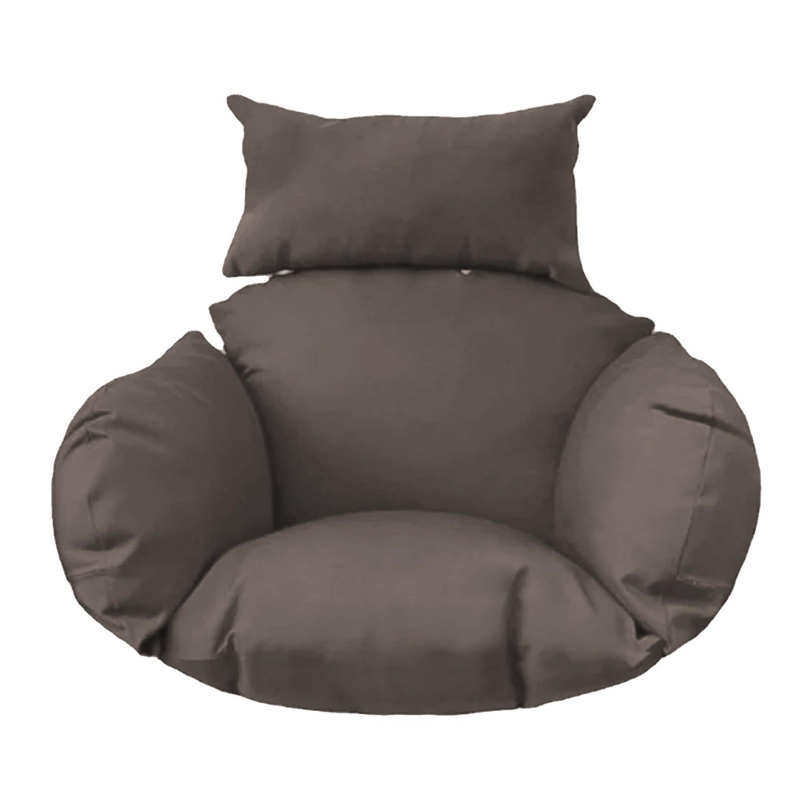 Hanging Egg Chair Cushion, Does Not Include Chairs, Soft Hanging Basket Chair Cushions, Removable Washable Thicken Egg Chair Cushion for Outside Patio Bedroom Garden and Balcony(Grey,Cushion only) โ image 1