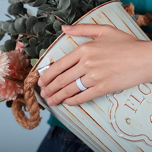 Image of Egnaro Silicone Wedding Bands Women, Inner Arc Ergonomic Breathable Design