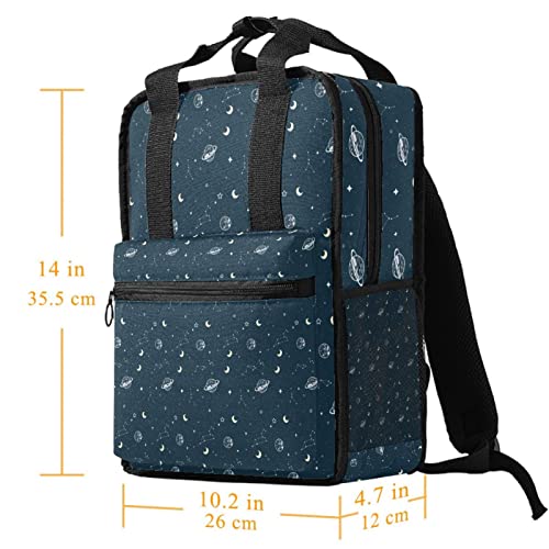 Sac à dos garçon confortable réglable à pois blancs